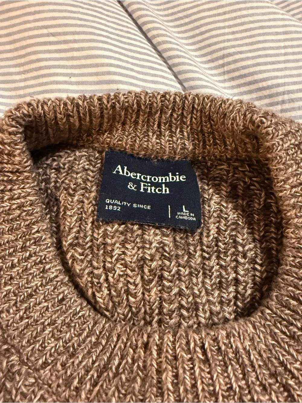 Abercrombie & Fitch Men’s 100% Cotton Crew Sweater